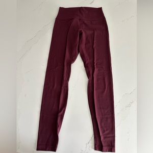 lululemon Align 28” maroon leggings